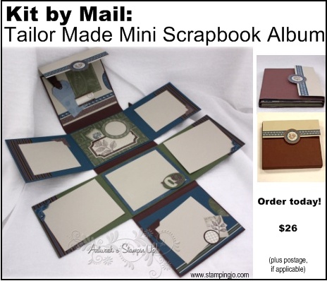 Kit by Mail: Tailor Made Mini Scrapbook Album – Hand Stamped Cards